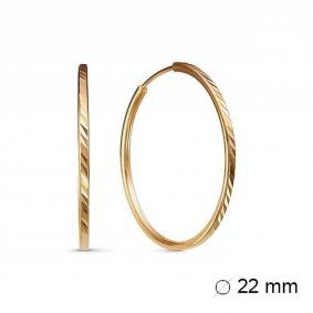 Золотые серьги КЮЗ Del'ta D520101-22 D520101-22 фото