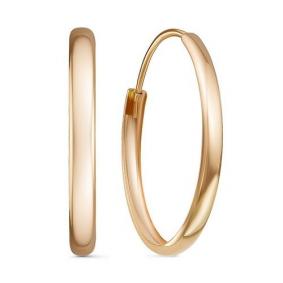 Золотые серьги КЮЗ Del'ta D520105-40 D520105-40 фото