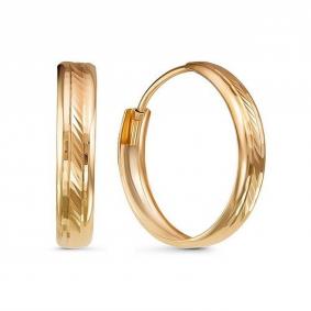 Золотые серьги КЮЗ Del'ta D520106-20 D520106-20 фото