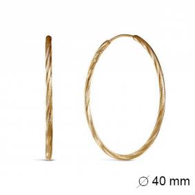 Золотые серьги КЮЗ Del'ta D520116-40 D520116-40 фото