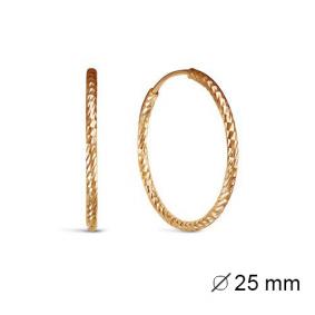 Золотые серьги КЮЗ Del'ta D520117-25 D520117-25 фото