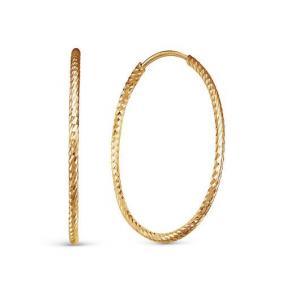 Золотые серьги КЮЗ Del'ta D520117-35 D520117-35 фото