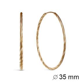 Золотые серьги КЮЗ Del'ta D520118-35 D520118-35 фото