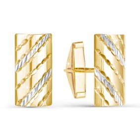 Золотые запонки КЮЗ Del'ta D660017 D660017 фото