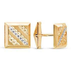 Золотые запонки КЮЗ Del'ta D660035 D660035 фото