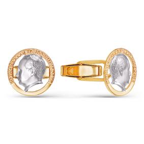 Золотые запонки КЮЗ Del'ta D660051 D660051 фото