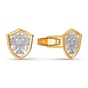 Золотые запонки КЮЗ Del'ta D660053 D660053 фото