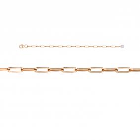 Золотой браслет КЮЗ Del'ta D7702317ш с фианитом D7702317ш фото