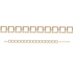 Золотой браслет КЮЗ Del'ta D770388 с фианитом D770388 фото
