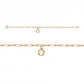 Золотой браслет КЮЗ Del'ta D7704162р с фианитом D7704162р фото