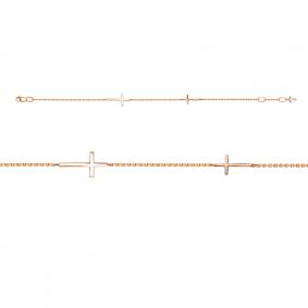 Золотой браслет-крест КЮЗ Del'ta D7705060 D7705060 фото