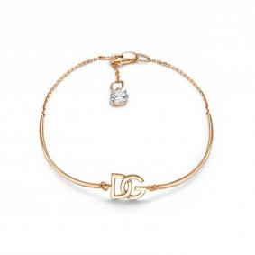 Золотой браслет КЮЗ Del'ta D7705238 с фианитом D7705238 фото