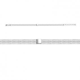 Браслет из белого золота КЮЗ Del'ta D770546 с фианитом D770546 фото