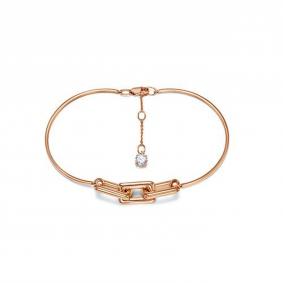 Золотой браслет КЮЗ Del'ta D7705495 с фианитом D7705495 фото