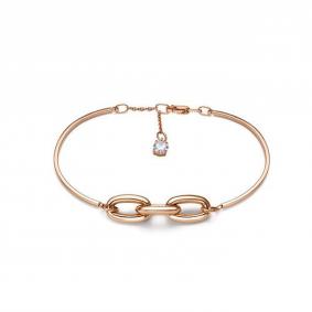 Золотой браслет КЮЗ Del'ta D7705711 с фианитом D7705711 фото