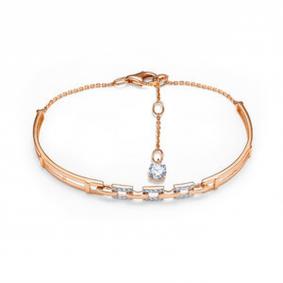 Золотой браслет КЮЗ Del'ta D7706065 с фианитом D7706065 фото