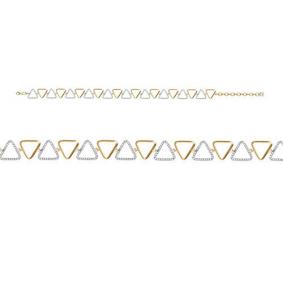 Золотой браслет КЮЗ Del'ta D774877 с фианитом D774877 фото