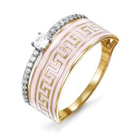 Золотое кольцо КЮЗ Del'ta D910193 с фианитом D910193 фото