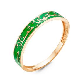 Золотое кольцо КЮЗ Del'ta D910410 с эмалью D910410 фото