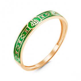 Золотое кольцо КЮЗ Del'ta D910412 с эмалью D910412 фото