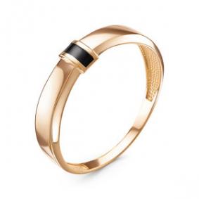 Золотое кольцо КЮЗ Del'ta D910481 с эмалью D910481 фото