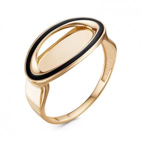 Золотое кольцо КЮЗ Del'ta D910487 с эмалью D910487 фото
