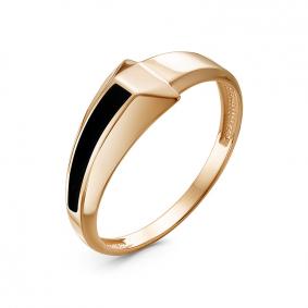 Золотое кольцо КЮЗ Del'ta D910493 с эмалью D910493 фото