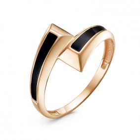 Золотое кольцо КЮЗ Del'ta D910496 с эмалью D910496 фото