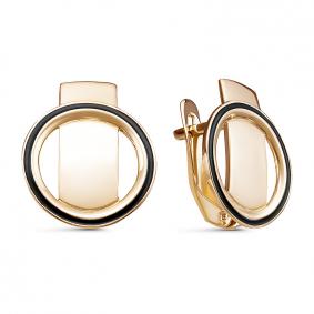 Золотые серьги КЮЗ Del'ta D920485 D920485 фото