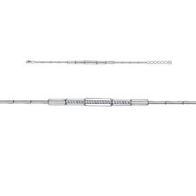 Браслет из белого золота КЮЗ Del'ta DБ771349 с фианитом DБ771349 фото