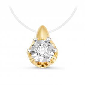 Колье на леске КЮЗ Del'ta с бриллиантом DБР070106л DБР070106л фото