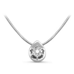 Колье из белого золота КЮЗ Del'ta DБР070113б с бриллиантом DБР070113б фото