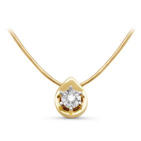 Золотое колье КЮЗ Del'ta DБР070113л с бриллиантом DБР070113л фото