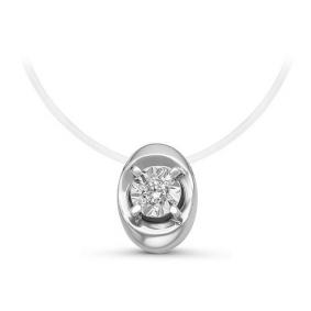 Колье на леске КЮЗ Del'ta с бриллиантом DБР070120б DБР070120б фото