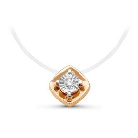 Колье на леске КЮЗ Del'ta с бриллиантом DБР070121 DБР070121 фото