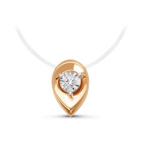 Колье на леске КЮЗ Del'ta с бриллиантом DБР070122 DБР070122 фото