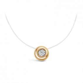 Колье на леске КЮЗ Del'ta с бриллиантом DБР070365р DБР070365р фото