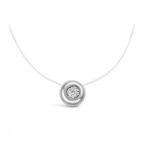 Колье на леске КЮЗ Del'ta с бриллиантом DБР070365рб DБР070365рб фото