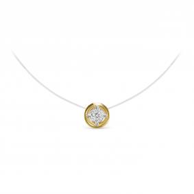 Колье на леске КЮЗ Del'ta с бриллиантом DБР070557л DБР070557л фото