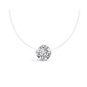 Колье из лимонного золота КЮЗ Del'ta DБР072283л с бриллиантом DБР072283л фото