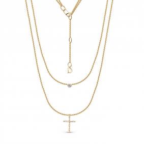 DБР072477л Колье Золото 585° (красное) DБР072477л фото