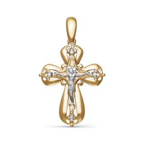 Золотая подвеска КЮЗ Del'ta DБР080119 с бриллиантом DБР080119 фото