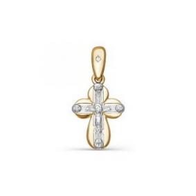 Золотая подвеска КЮЗ Del'ta DБР080155 с бриллиантом DБР080155 фото