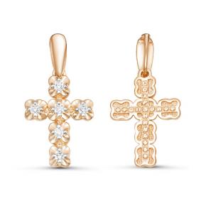 Золотая подвеска КЮЗ Del'ta DБР080307 с бриллиантом DБР080307 фото