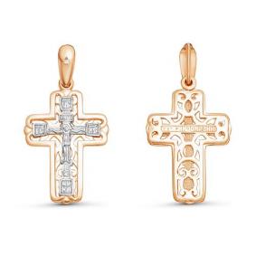 Золотая подвеска КЮЗ Del'ta DБР080427 с бриллиантом DБР080427 фото