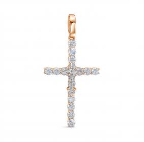 Золотая подвеска КЮЗ Del'ta DБР082281 с бриллиантом DБР082281 фото