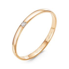 Золотое кольцо КЮЗ Del'ta DБР090006 с бриллиантом DБР090006 фото