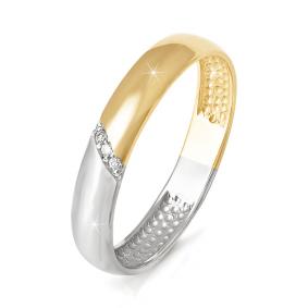 Золотое кольцо КЮЗ Del'ta DБР090021 с бриллиантом DБР090021 фото