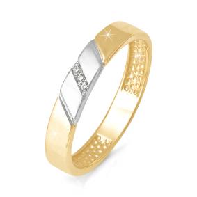 Золотое кольцо КЮЗ Del'ta DБР090022 с бриллиантом DБР090022 фото