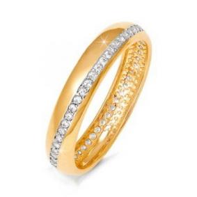 Золотое кольцо КЮЗ Del'ta DБР090029/18 с бриллиантом DБР090029/18 фото